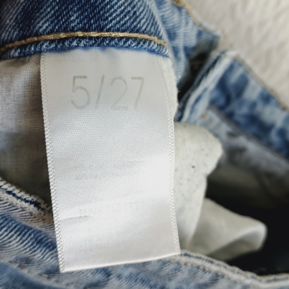 Simple Society Patchwork Straight Leg Jeans Lace Beaded Distressed Grunge Boho - Picture 12 of 13